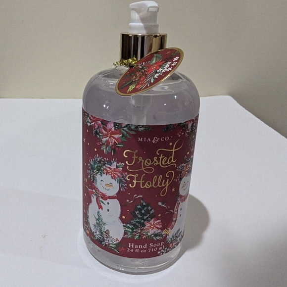 NEW Mia & Co. Frosted Holly, Hand Soap 24 oz - Picture 3 of 5